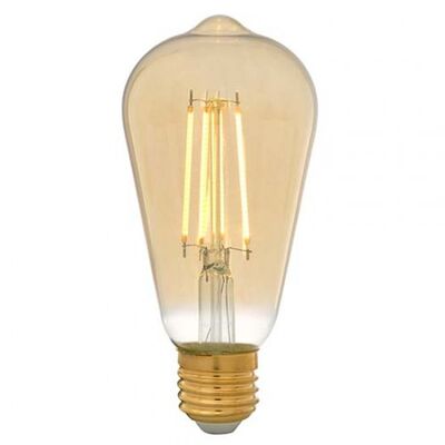 Panasonic 7W E27 ST64 2000K Amber Rustik Led Fil Lamba - 1