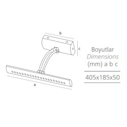 Pelsan 7W Tablo Apliği Guardi 4000K 204551 - Pelsan (1)