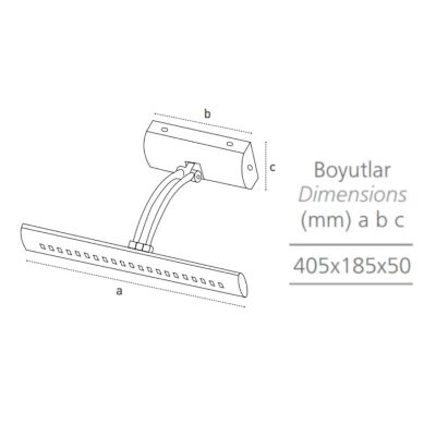 Pelsan 7W Tablo Apliği Guardi 4000K 204551 - 2