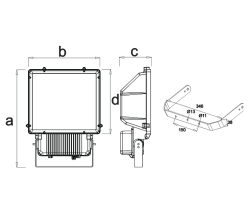 Pelsan Olımpıad 250W Metal Halide Sım Projektör (Ampul ve Kit Hariç) - Pelsan (1)