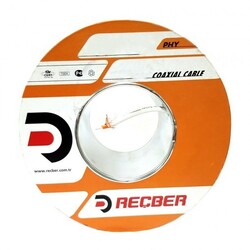Reçber RG6 U6 PHY-PVC Cu/Cu Anten Kablosu Eca Beyaz - Reçber (1)