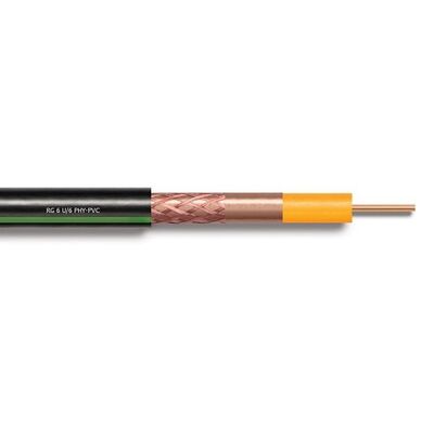 Reçber RG6 U6 PHY-PVC Cu/Cu Anten Kablosu Eca Yeşil 500 - 1