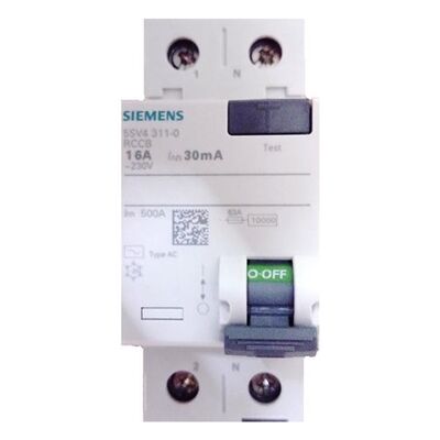 Siemens - 5SV4311-0 2X16A 30mA Kaçak Akım Rölesi - 1