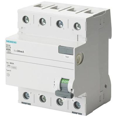 Siemens - 5SV4342-0 4X25A 30mA Kaçak Akım Rölesi - 1