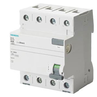 Siemens - 5SV4644-0 4X40A 300mA Kaçak Akım Rölesi - 1