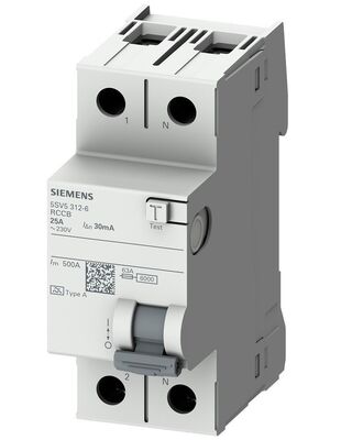 Siemens - 5SV5314-6 2X40A 30mA Kaçak Akım Rölesi - 1