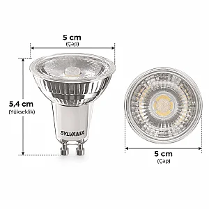 Sylvania RefLED Superia Retro ES50 6W GU10 3000K Günışığı Led Ampul - 3