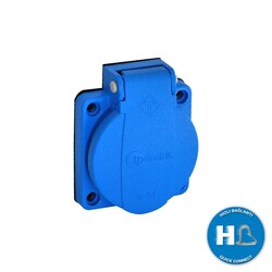 Tplast 1x16A - Pano Prizi (mavi) (HIZLI BAĞLANTI) - TPLAST