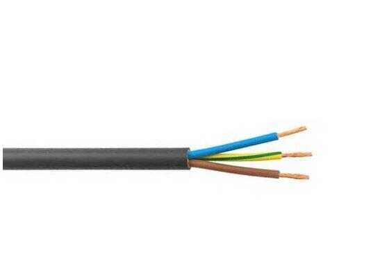 Ünal 3x0,75 mm² TTR Kablo Siyah H05VV-F - Ünal