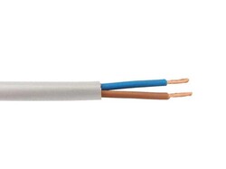 Ünal 2x1,5 mm² TTR Kablo Beyaz H05VV-F - Ünal