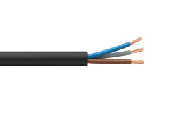 Ünal 3x6 mm² TTR Kablo Siyah H05VV-F - Ünal