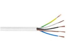 Ünal 5x1,5 mm² TTR Kablo Beyaz H05VV-F - 1