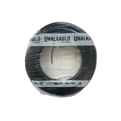 Ünal Nya Kablo 1,5 mm² Siyah ( H07V-U ) - 3