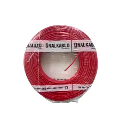 Ünal Nya Kablo 2,5 mm² Kırmızı ( H07V-U ) - 3
