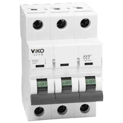 Viko - 3VTB-3C63 3x63A 3kA C Tipi Otomatik Sigorta - 1