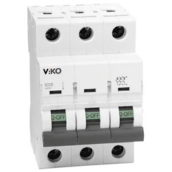 Viko - 4VTB-3C25 3x25A 4,5kA C Tipi Otomatik Sigorta - Viko