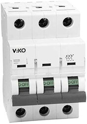 Viko - 6VTB-3C100 3x100A 6kA C Tipi Otomatik Sigorta - Viko