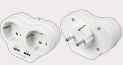 Viko 90301815 İkili Topraklı ve USB Çıkışlı Fiş/Priz (2A) VK - Viko