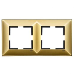 Viko Artline Trenda Metal Gold İkili Çerçeve - Viko Artline