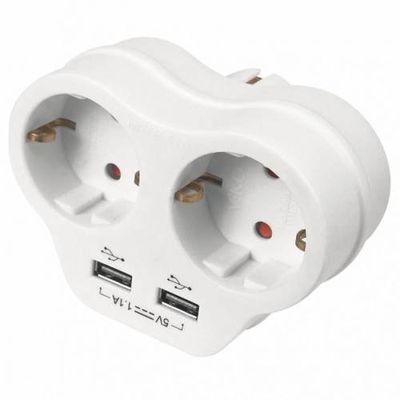 Viko İKİLİ TOPRAKLI VE USB ÇIKIŞLI FİŞ/PRİZ (1A) VK 90301814 - 1