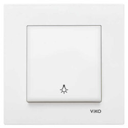 Viko Karre 12'li Beyaz Light Mekanizma (Çerçeve Dahil) 90967003-12 - Viko (1)