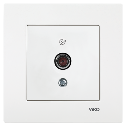 Viko Karre 12'li Beyaz Uydu Prizi F Konnektör - Sonlu Mekanizma (Çerçeve Dahil) 90967009-12 - Viko (1)