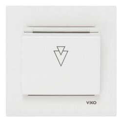 Viko Karre/Meridian Beyaz E-Saver Gecikmeli switchli + Mekanizma (Çerçeve Hariç) 90967121 - VİKO