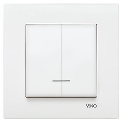 Viko Karre/Meridian Beyaz Işıklı Komütatör Mekanizma (Çerçeve Hariç) 90967050 - 2