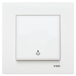 Viko Karre/Meridian Beyaz Light + (Mekanizma) (Çerçeve Hariç) 90967003 - Viko