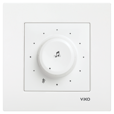 Viko Karre/Meridian Beyaz Müzik Yayın Anahtarı Mekanizma (Çerçeve Hariç) 90967054 - 1