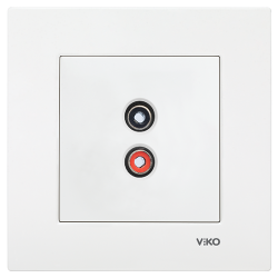Viko Karre/Meridian Beyaz Müzik Yayın Prizi Mekanizma (Çerçeve Hariç) 90967037 - 1