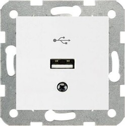 Viko Karre/Meridian Beyaz Usb Konnektör (Çerçeve Hariç) 90967167 - 1