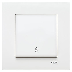 Viko Karre/Meridian Beyaz Vavien Mekanizma (Çerçeve Hariç) 90967004 - Viko
