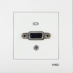Viko Karre/Meridian Beyaz Vga Konnektör Mekanizma (Çerçeve Hariç) 90967166 - 2