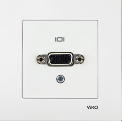 Viko Karre/Meridian Beyaz Vga Konnektör Mekanizma (Çerçeve Hariç) 90967166 - Viko