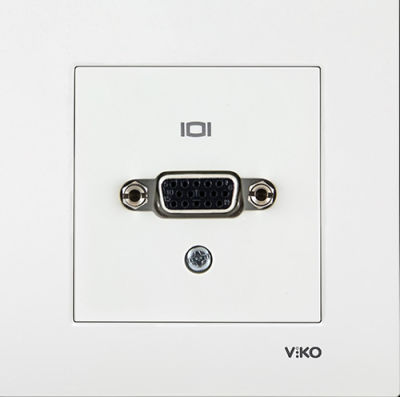 Viko Karre/Meridian Beyaz Vga Konnektör Mekanizma (Çerçeve Hariç) 90967166 - 1