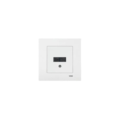 Viko Karre/Meridian Fiber Optik Konnektör Beyaz (Çerçevesiz) 90967023 - Viko