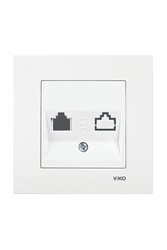 Viko Karre/Meridian Krem İkili Data Jacksız Mekanizma (Çerçeve Hariç) 90967262 - Viko