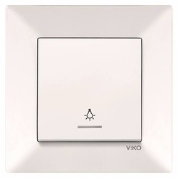 Viko Karre/Meridian Krem Işık Lıght Mekanizma (Çerçeve Hariç) 90967214 - 1