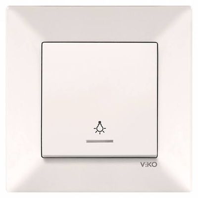 Viko Karre/Meridian Krem Işık Lıght Mekanizma (Çerçeve Hariç) 90967214 - 1