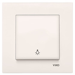 Viko Karre/Meridian Krem Light Mekanizma (Çerçeve Hariç) 90967203 - Viko