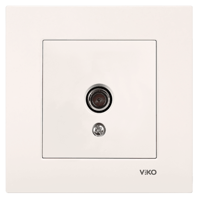Viko Karre/Meridian Krem Tv Sonlu Mekanizma (Çerçeve Hariç) 90967210 - 1
