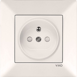 Viko Karre/Meridian Krem Ups Priz Çoçuk Korumalı Mekanizma (Çerçeve Hariç) 90967245 - Viko