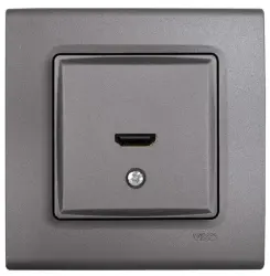 Viko Linnera Life Granit Grisi Hdmi Konnektör Mekanizma Kapak 90442028 - 1