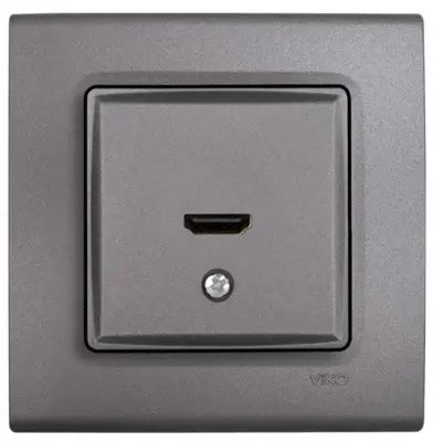 Viko Linnera Life Granit Grisi Hdmi Konnektör Mekanizma Kapak 90442028 - 1