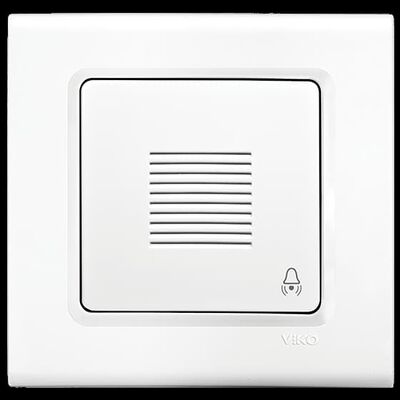Viko Linnera/Rollina Beyaz Zil (Buzzer) Mekanizma+Kapak 90440009 - 1