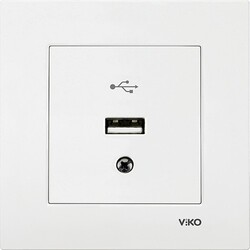 Viko Lin/Rol Beyaz Usb Konnektör (Çerçeve Hariç) 90440026 - Viko