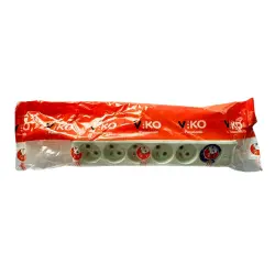 Viko Multi-Let Altılı Grup Priz Ups 2 Metre Beyaz (Çocuk Korumalı) 90110602 - Viko (1)