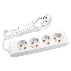 Viko Multi-Let Dörtlü Grup Priz Topraklı 3 Metre Beyaz (Çocuk Korumalı) 90113403 - 3