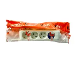 Viko Multi-Let Dörtlü Grup Priz Topraklı 3 Metre Beyaz (Çocuk Korumalı) 90113403 - 2